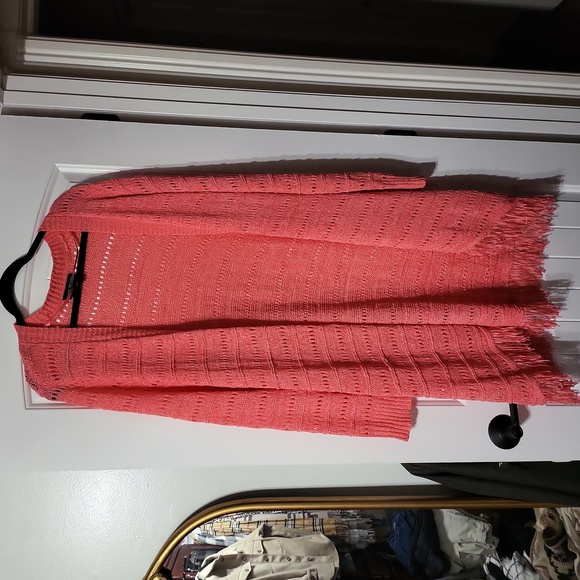 WOMENS LANE BRYANT CORAL CARDIGAN SIZE 14/16 - Picture 1 of 6